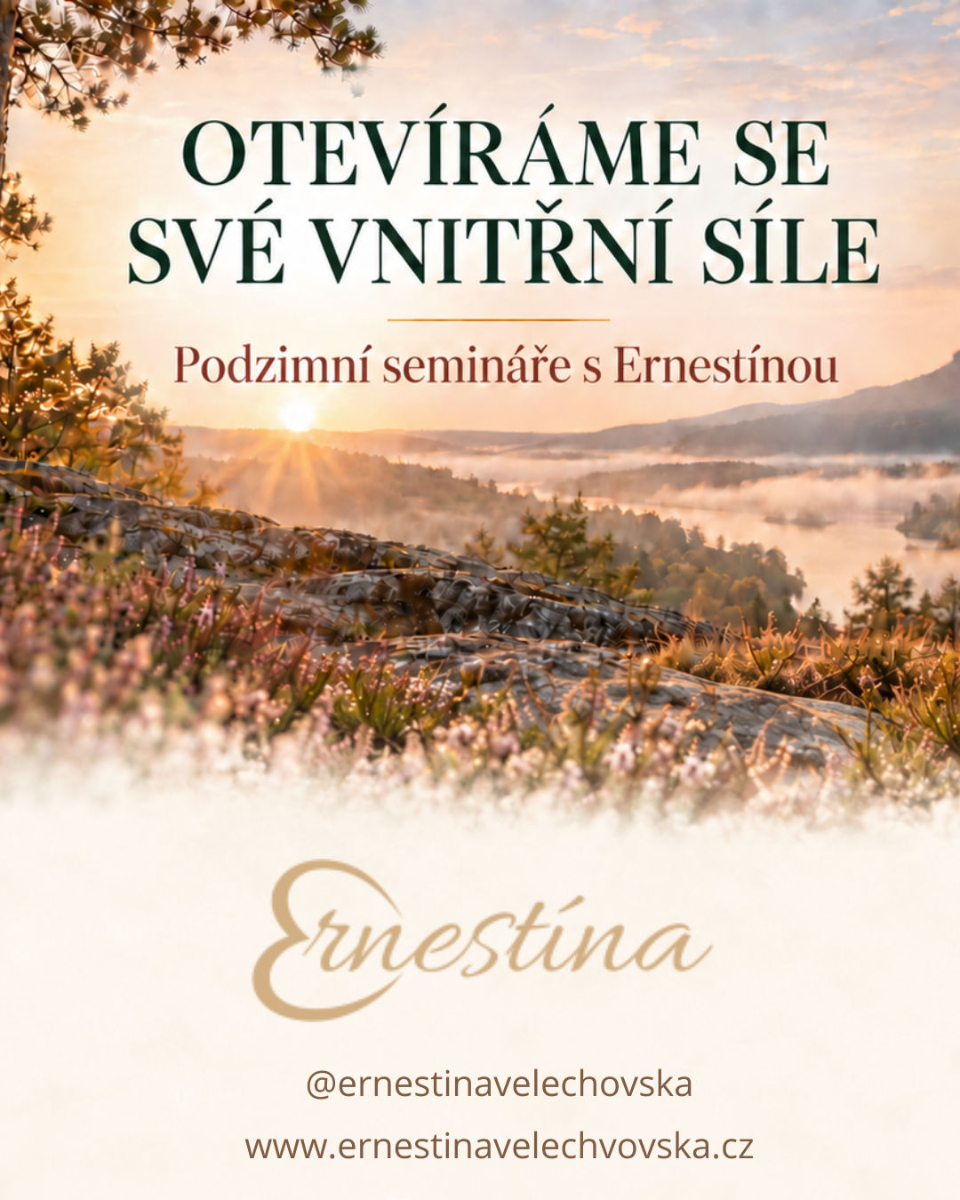 podzimní semináře s Ernestínou - vizuál